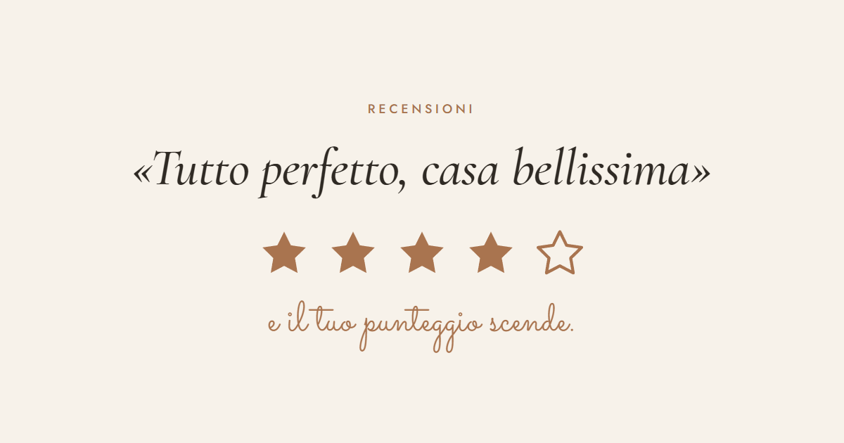 Ospite dà 4 stelle e scrive "tutto perfetto": cosa sta succedendo davvero
